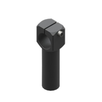 Bilincses leszorító szár, átmérő 30 mm, rövid, csavarokkal - Alu