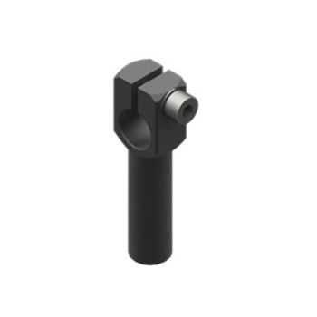 Bilincses leszorító szár , átmérő 10 mm, rövid, csavarokkal - Alu