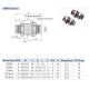 Bulkhead csatlakozó - d=4mm, fekete