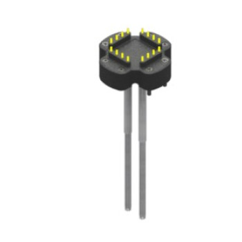 QC75 RFID TAG + Elektr. csatl. (16pin, rugós), B-Oldal