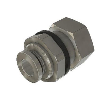 Egyenes csatlakozó belső menettel - 1/2", d=12mm, fém