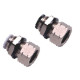 Egyenes csatlakozó belső menettel - 1/2", d=10mm, fém, szürke