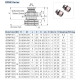 Egyenes csatlakozó belső menettel - 1/4", d=8mm, fém, szürke