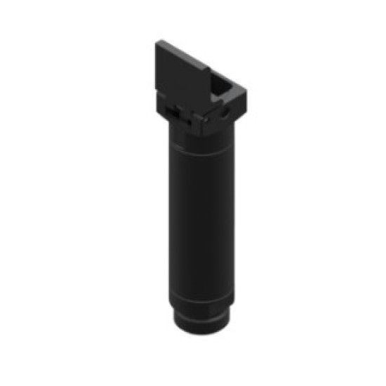 Egyujjas 95 fokos leszorító (alapmodell). 16 mm dugattyú, 70 Ncm nyomaték, 60 g.