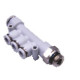 Elosztó csatlakozó, külső menettel 1/8" d=6 mm, d=4 mm, szürke