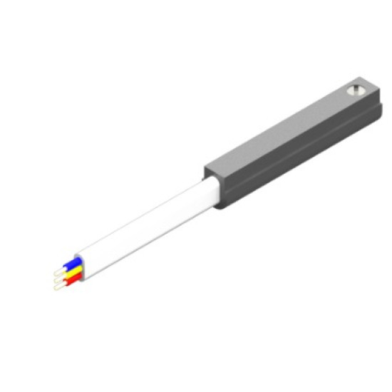 2-vezetékes, NO logikájú REED szenzor, 0.3m kábellel és M8 csatlakozóval.