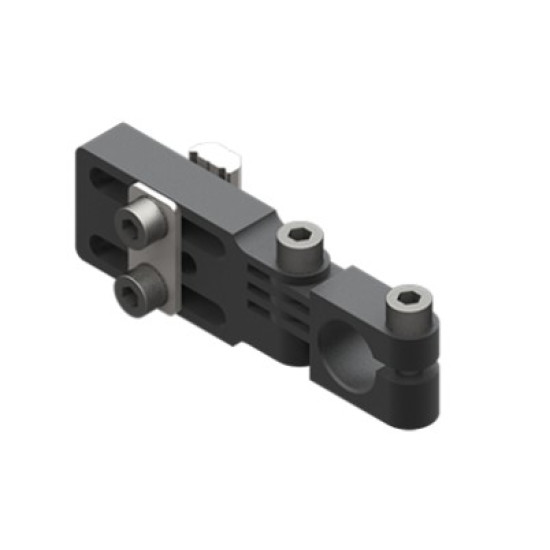 Hornyolt sarokkonzol, átmérő 14 mm, csavarokkal - Alu