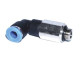 Hosszú könyök csatlakozó - 1/4", d=8mm, műanyag, apa