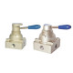 Kézi szelep - 4/2, 1/4 ",Testre szerelés, zárral