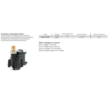 Kondenzvíz leeresztő 230V - 1/2" Külső menet