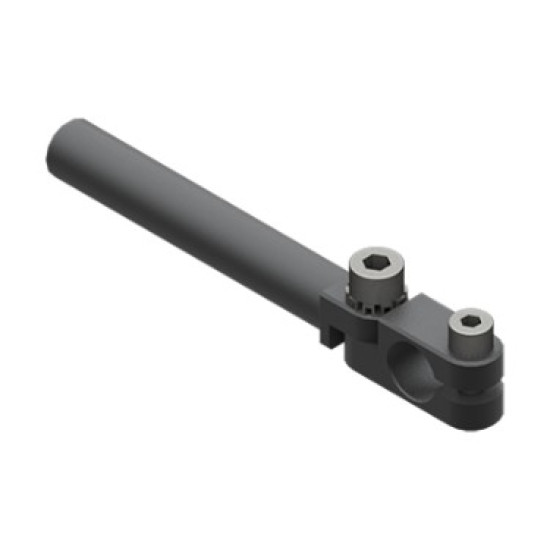 Könyök idom szorítóbilinccsel, 10 mm-es szárakhoz, alumínium.