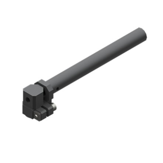 Könyök leszorítóval vákuum szívókoronghoz, szárátmérő 10 mm, hosszú, M5 - Alu