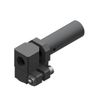 Könyök leszorítóval vákuum szívókoronghoz, szárátmérő 14 mm, rövid, G1/8 - Alu