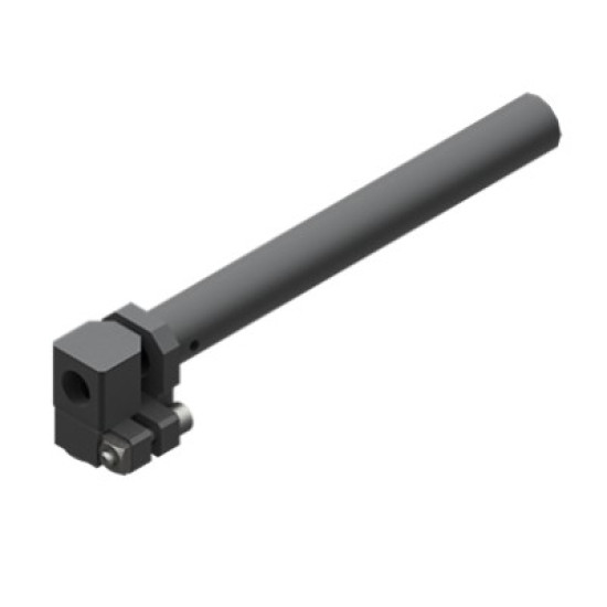 Könyök leszorítóval vákuum szívókoronghoz, szárátmérő 14 mm, hosszú, G1/8 - Alu