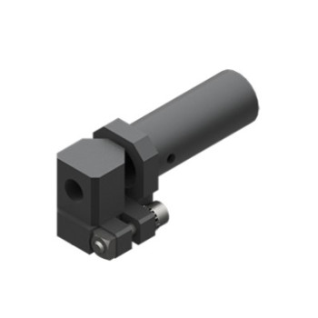 Könyök leszorítóval vákuum szívókoronghoz, szárátmérő 20 mm, rövid, G1/8 - Alu
