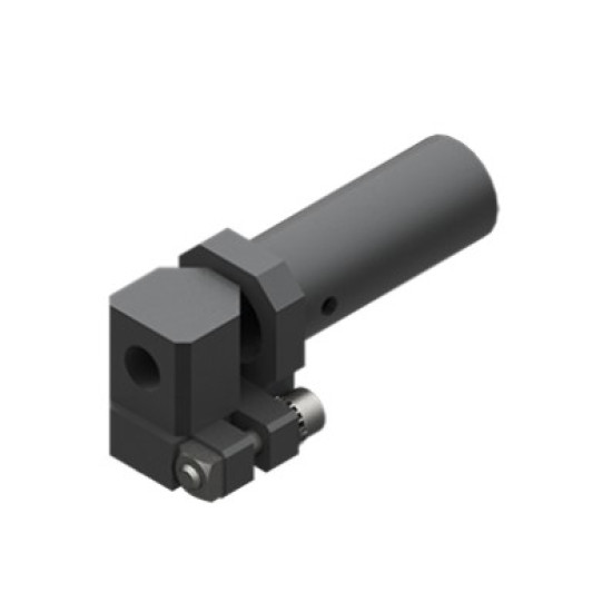 Könyök leszorítóval vákuum szívókoronghoz, szárátmérő 20 mm, rövid, G1/8 - Alu