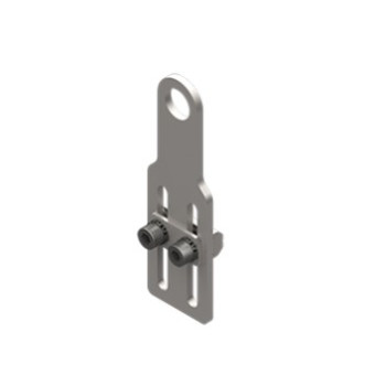 Konzol, átmérő 12,5 mm, hosszú, csavarokkal - Acél