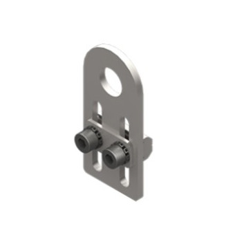 Konzol, átmérő 12,5 mm, rövid, csavarokkal - Acél