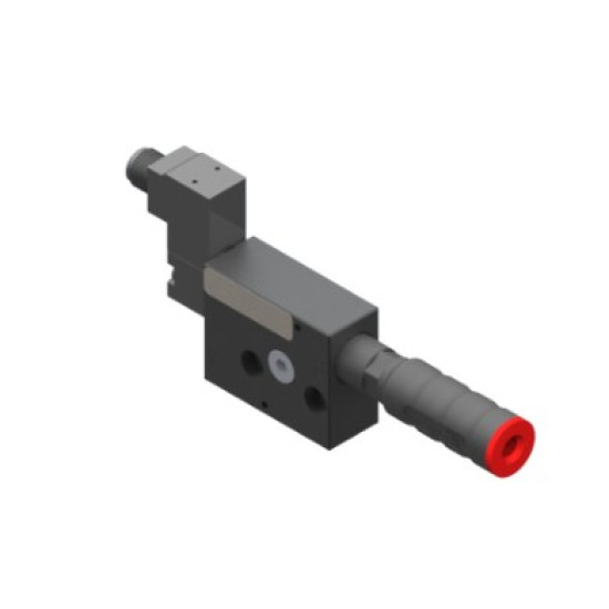 Közepes BSVLG: 2 fok. HF, NC szelep, M12 5-pines, G1/4" port, zajcsill.