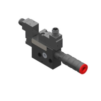 Közepes vákuumszivattyú: 2 fokozatú, HV, NC szelep, M12 5-pin, G1/4" port.