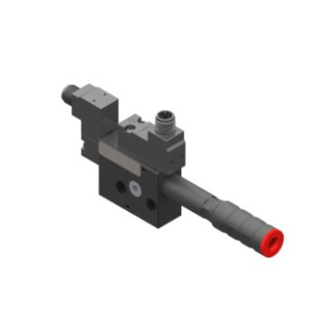 Közepes vákuumszivattyú: 3 fokozatú, HV, NC szelep, M12 5-pin, G1/4" port.