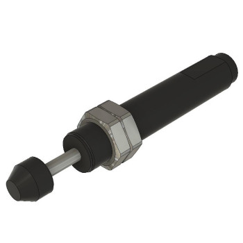 Lökéscsillapító - M36 menet, 25 mm löket, közepes sebesség , fém kupak