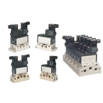 Mágnesszelep-300 sorozat 5/2 utú, egy szelepes, AC 220V