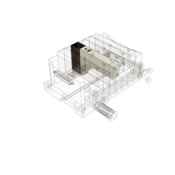 Mágnesszelep D-Sub 6D - 100 sorozat, 2x 3/2 utú, NC, DC 24 V,