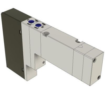 Mágnesszelep D-Sub 6D - 100 sorozat, 5/3 utú, középáll leszellőz,dupla, DC 12V,
