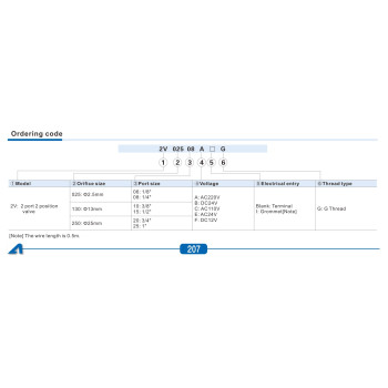 Mágnesszelepek - 02/02 utú, belső műk., NC, 0,5-10bar, 3/4", VITON, AC220V.