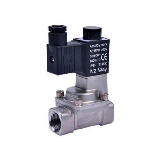 Mágnesszelepek - 02/02 utú, direkt műk., NO, 20 bar, 1/8 " AC 24 V.