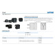 Mágnestekercs - 8 mm furat, DC24V, 3V100/4V100/4M100