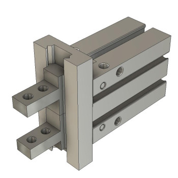 Megfogó - Átmenő furatos, átmérő 10 mm, 2 - 7 bar, M3x0.5.