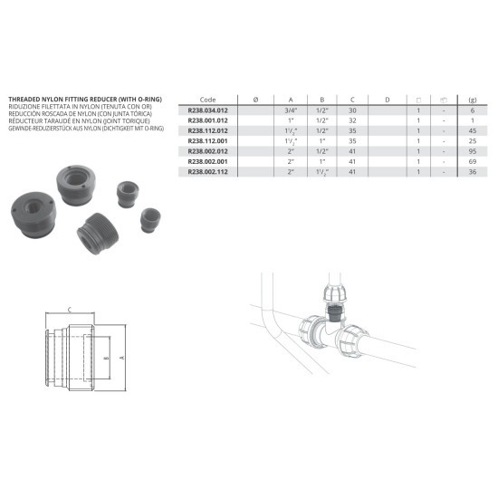 Menetes Csökkentő 1"-1/2"