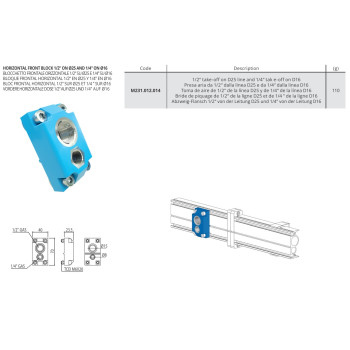 Menetes idom - 1/2" - 25 / -  1/4”  - 16