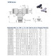 Menetes T-csatlakozó - 1/2", d=10mm, műanyag, fekete