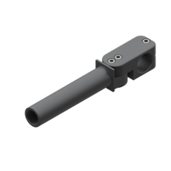 Nagy teherbírású könyök leszorítóval, átmérő 30 mm, közepes, csavarokkal - Alu