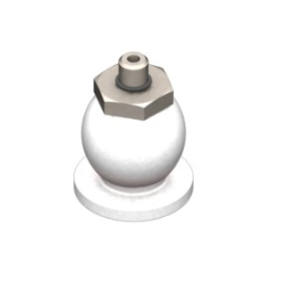 20mm PTFE lapos tapadókorong, M5 külső menettel.