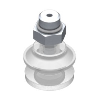 O22mm FDA szilikon tapadókorong habgyűrűvel, G1/8" külső menettel.