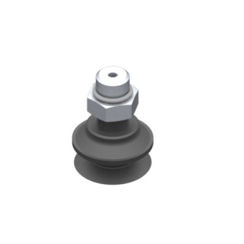 O23mm-es EPDM harmonikás tapadókorong, G1/8" külső menettel.