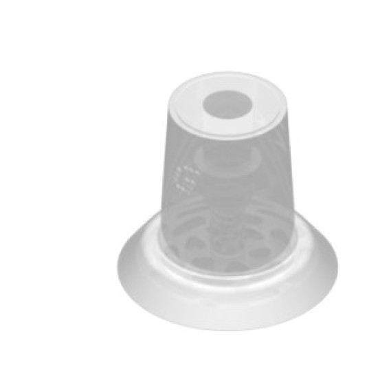 26mm FDA szilikon lapos tapadókorong vékony peremmel, csatlakozó nélkül.