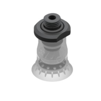 O30mm élelmiszeripari szilikon tapadókorong, G1/4" külső menettel.