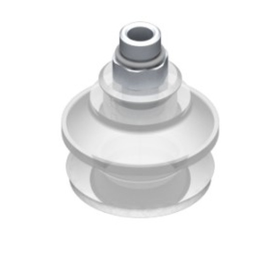 O33mm FDA szilikon tapadókorong habgyűrűvel, G1/8" külső menettel.
