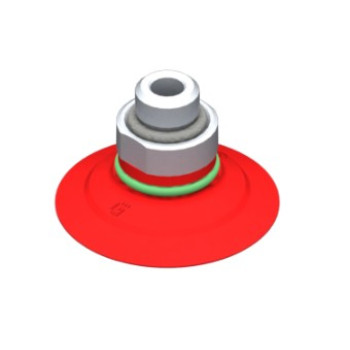 O33mm szilikon lapos tapadókorong, megerősítéssel, G1/8" külső menettel.