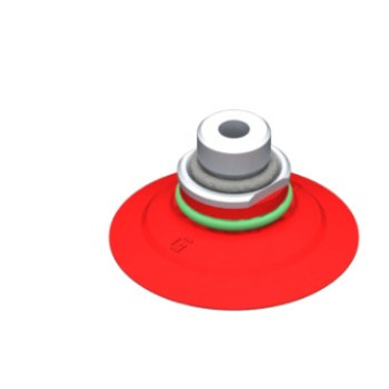 O33mm szilikon lapos tapadókorong, megerősítéssel, G1/8" külső/M5 belső menettel
