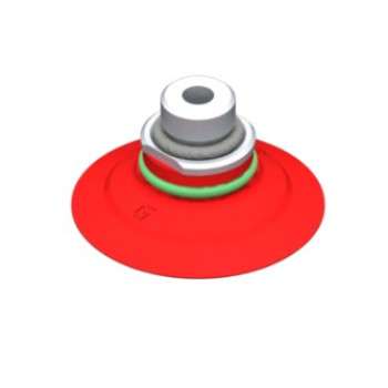 O33mm szilikon lapos tapadókorong, megerősítéssel, G1/8" külső/M5 belső menettel