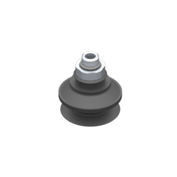 O36mm-es EPDM harmonikás tapadókorong, G1/8" külső menettel.