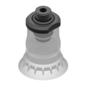 O41mm élelmiszeripari szilikon tapadókorong, G1/4" külső menettel.
