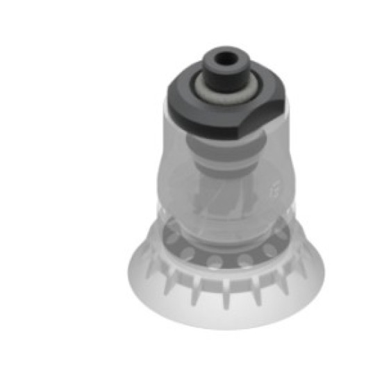O41mm élelmiszeripari szilikon tapadókorong, G1/8" külső menettel.