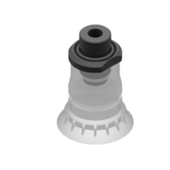 O41mm élelmiszeripari szilikon tapadókorong, G3/8" külső menettel.
